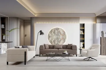 Gio 3-personers Sofa - Brun - Møbler - Sofaer - 3 personers sofa
