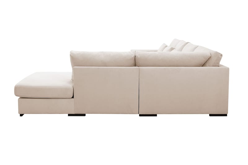 Grande 5-personers U-Sofa med Divan Venstre - Beige Manchester - Møbler - Sofaer - U Sofa