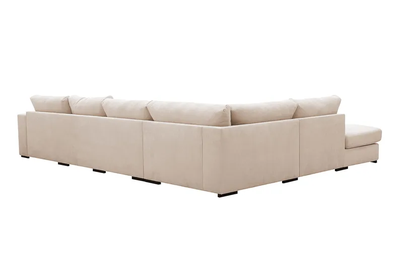 Grande 5-personers Sofa med Chaiselong Venstre - Beige Manchester - Møbler - Sofaer - Sofa med chaiselong