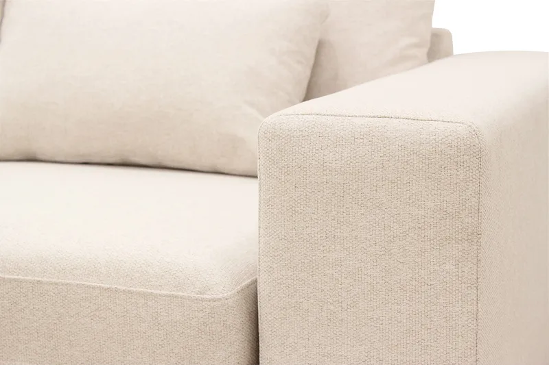 Grande 5-personers Sofa med Chaiselong Venstre - Beige Stof - Møbler - Sofaer - Sofa med chaiselong