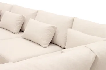 Grande 5-personers Sofa med Chaiselong Højre - Beige Stof - Møbler - Sofaer - Sofa med chaiselong