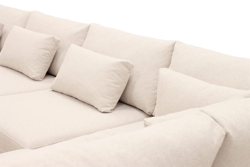 Grande 5-personers Sofa med Chaiselong Højre - Beige Stof - Møbler - Sofaer - Sofa med chaiselong