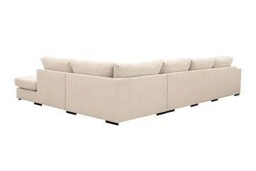 Grande 5-personers Sofa med Chaiselong Højre - Beige Stof - Møbler - Sofaer - Sofa med chaiselong