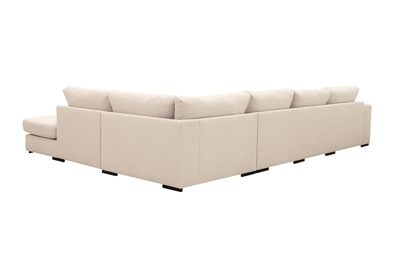 Grande 5-personers Sofa med Chaiselong Højre - Beige Stof - Møbler - Sofaer - Sofa med chaiselong