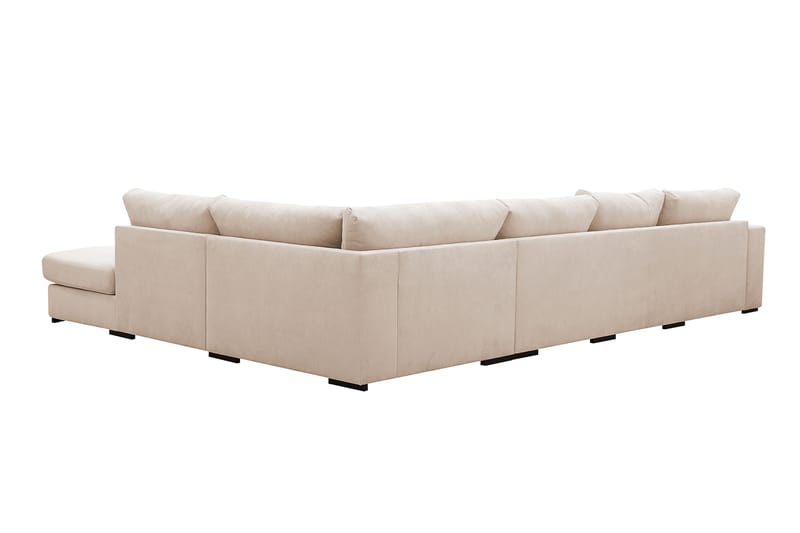 Grande 5-personers U-Sofa med Divan Venstre - Beige Manchester - Møbler - Sofaer - U Sofa