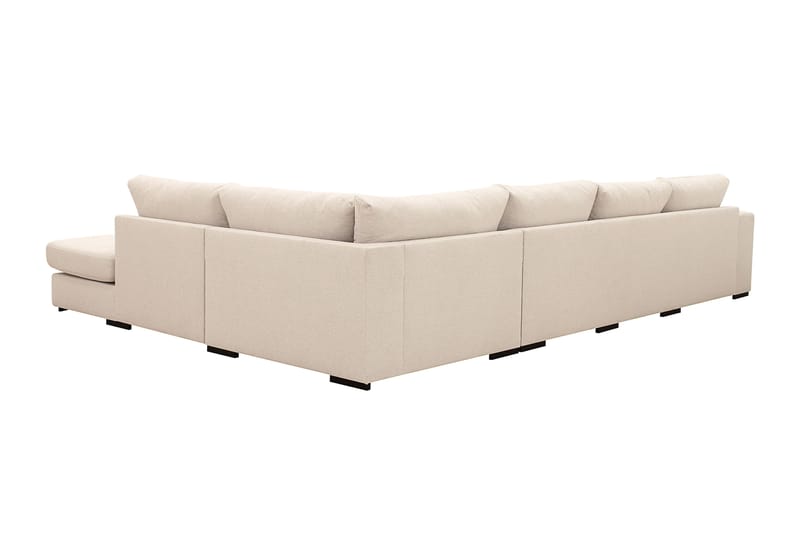 Grande 5-personers U-Sofa med Divan Venstre - Beige Stof - Møbler - Sofaer - U Sofa