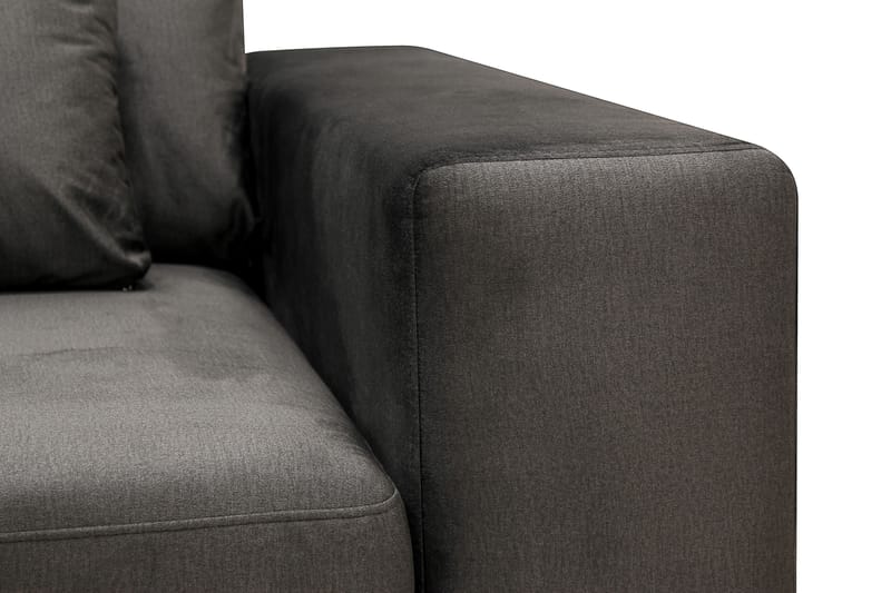 Grande 5-personers Sofa med Chaiselong Venstre - Mørkegrå Fløjl - Møbler - Sofaer - Sofa med chaiselong