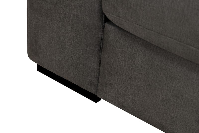 Grande 5-personers Sofa med Chaiselong Højre - Mørkegrå Fløjl - Møbler - Sofaer - Sofa med chaiselong