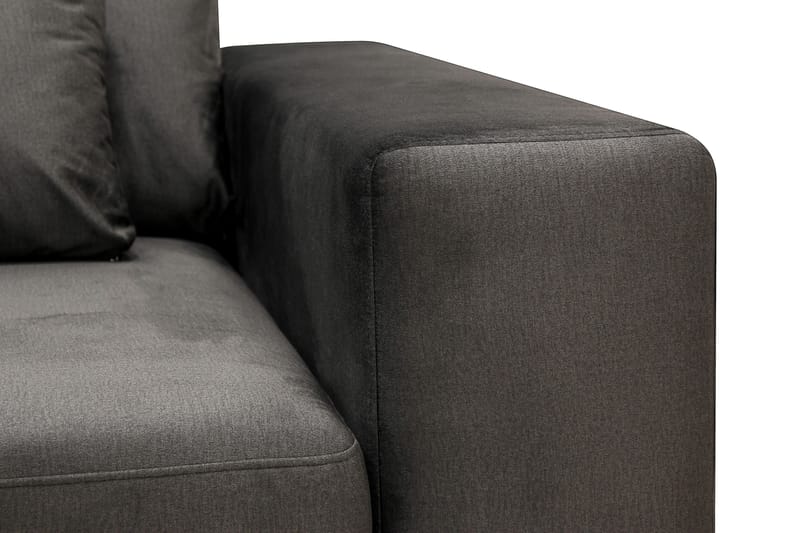 Grande 5-personers Sofa med Chaiselong Venstre - Mørkegrå Fløjl - Møbler - Sofaer - Sofa med chaiselong