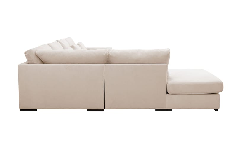 Grande 5-personers U-Sofa med Divan Højre - Beige Manchester - Møbler - Sofaer - U Sofa