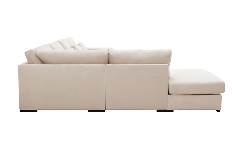 Grande 5-personers Sofa med Chaiselong Venstre - Beige Manchester - Møbler - Sofaer - Sofa med chaiselong