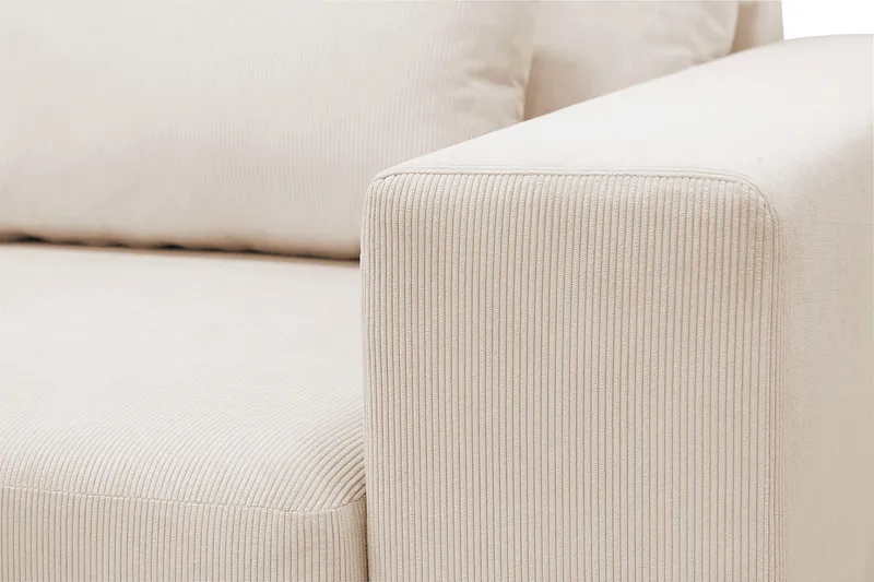 Grande 5-personers Sofa med Chaiselong Venstre - Beige Manchester - Møbler - Sofaer - Sofa med chaiselong