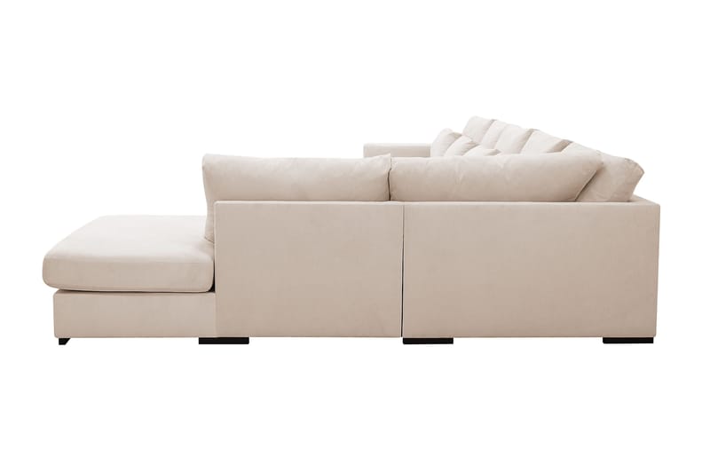Grande 6-personers U-Sofa med Divan Venstre - Beige Manchester - Møbler - Sofaer - U Sofa