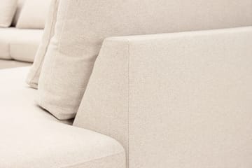 Grande 6-personers U-Sofa med Divan Venstre - Beige Stof - Møbler - Sofaer - U Sofa