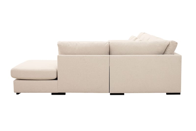 Grande 6-personers U-Sofa med Divan Venstre - Beige Stof - Møbler - Sofaer - U Sofa