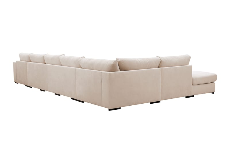 Grande 6-personers U-Sofa med Divan Højre - Beige Manchester - Møbler - Sofaer - U Sofa