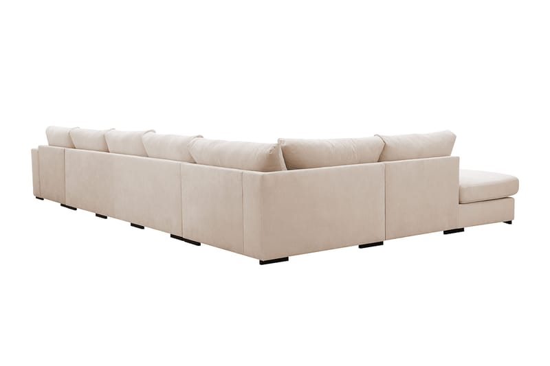 Grande 6-personers U-Sofa med Divan Højre - Beige Manchester - Møbler - Sofaer - U Sofa