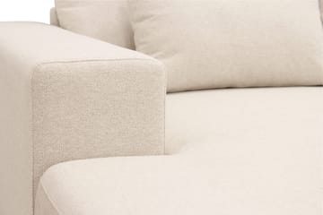 Grande 6-personers U-Sofa med Divan Venstre - Beige Stof - Møbler - Sofaer - U Sofa