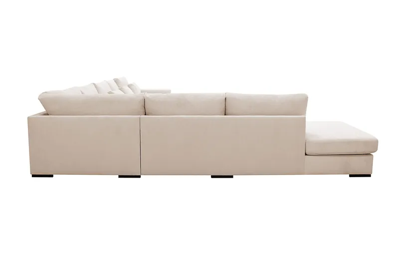 Grande Stor 7-personers U-Sofa med Divan Højre - Beige Manchester - Møbler - Sofaer - U Sofa
