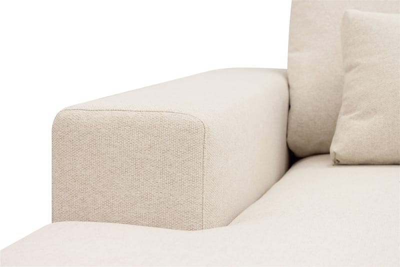 Grande Stor 7-personers U-Sofa med Divan Venstre - Beige Stof - Møbler - Sofaer - Modulsofaer - Komplet modulsofa