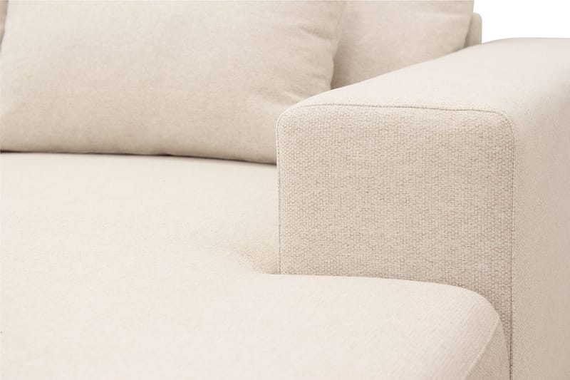 Grande Stor 7-personers U-Sofa med Divan Højre - Beige Stof - Møbler - Sofaer - Modulsofaer - Komplet modulsofa