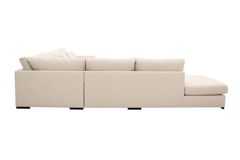 Grande Stor 7-personers U-Sofa med Divan Højre - Beige Stof - Møbler - Sofaer - U Sofa