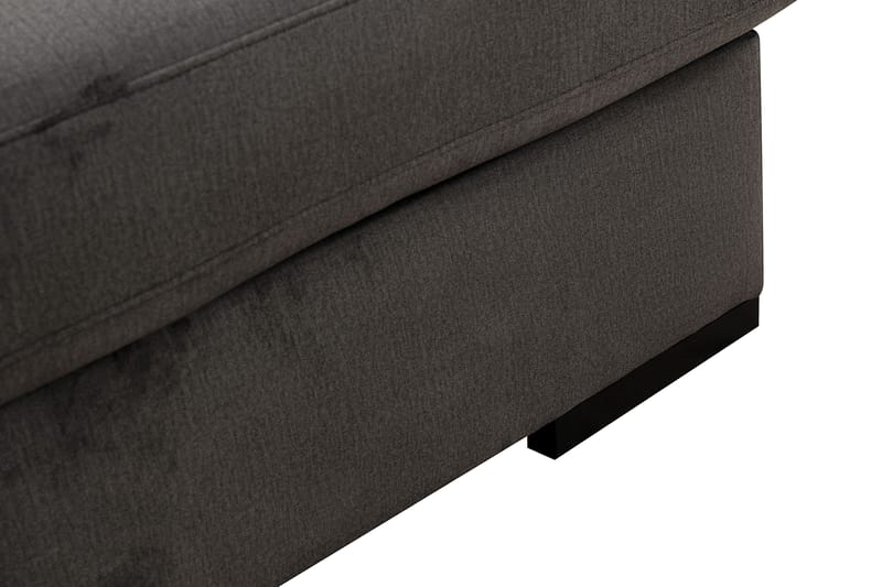 Grande Stor 7-personers U-Sofa med Divan Højre - Mørkegrå Fløjl - Møbler - Sofaer - U Sofa