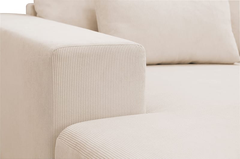 Grande Stor 7-personers U-Sofa med Divan Venstre - Beige Manchester - Møbler - Sofaer - U Sofa