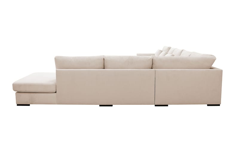 Grande Stor 7-personers U-Sofa med Divan Venstre - Beige Manchester - Møbler - Sofaer - U Sofa