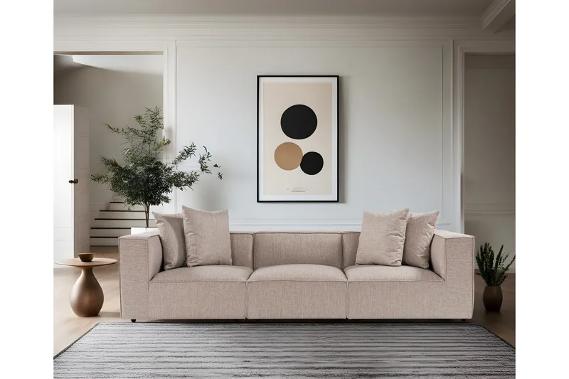 Gregor Sofa 3-personers - Sand beige - Møbler - Sofaer - 3 personers sofa