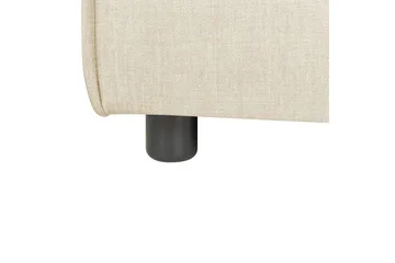 Hörnsektion Beliani Aprica Beige, svart, Linne Beige - Beige - Møbler - Sofaer - Modulsofaer - Hjørnemodul