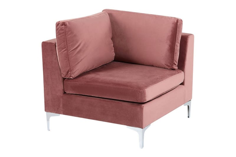 Hörnsektion Beliani Evja Blå NO_BRAND Rose, undefined