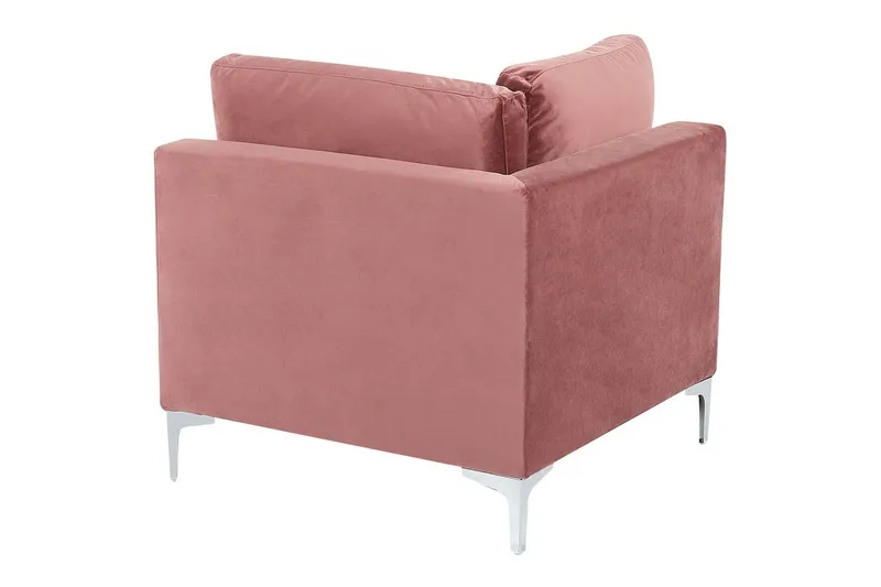 Hörnsektion Beliani Evja Blå NO_BRAND Rose - Møbler - Sofaer - Modulsofaer - Hjørnemodul