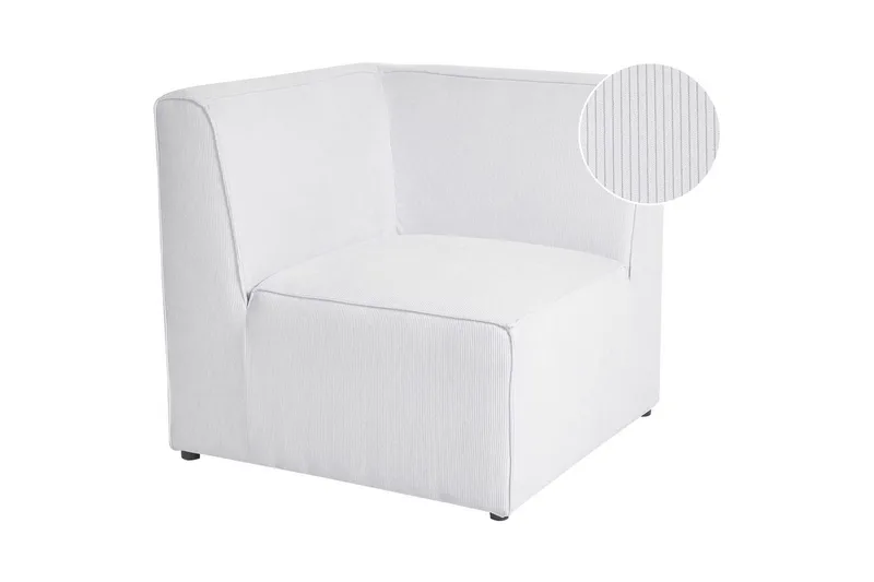 Hörnsektion Beliani Lemvig Beige White - Møbler - Sofaer - Modulsofaer - Hjørnemodul