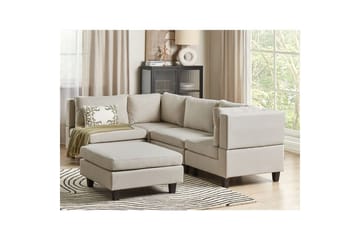 Hörnsoffa Beige, Black - Møbler - Sofaer - Modulsofaer - Komplet modulsofa