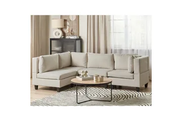 Hörnsoffa Beige, Black - Møbler - Sofaer - Modulsofaer - Komplet modulsofa