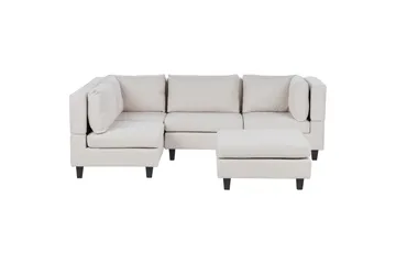 Hörnsoffa Beige, Black - Møbler - Sofaer - Modulsofaer - Komplet modulsofa