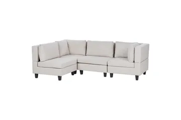 Hörnsoffa Beige, Black - Møbler - Sofaer - Modulsofaer - Komplet modulsofa