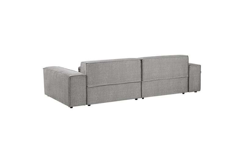 Hörnsoffa Beliani Hellnar Beige, Högervänd Grey Right-faced - Møbler - Sofaer - Sofagrupper
