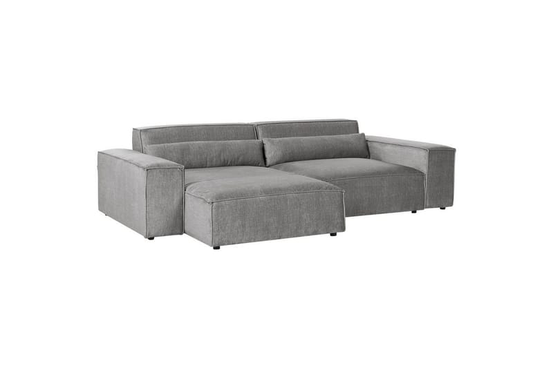 Hörnsoffa Beliani Hellnar Beige, Högervänd NO_BRAND Grey Left-faced - Møbler - Sofaer - Sofagrupper