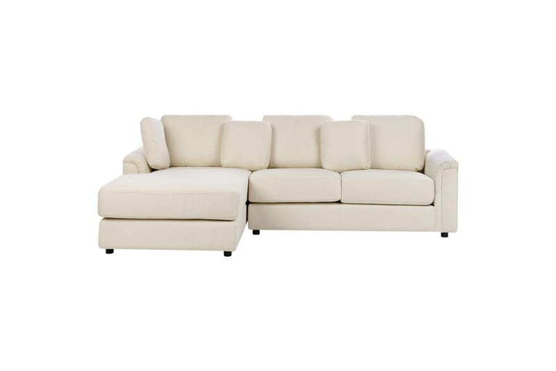 Hörnsoffa Beliani Kohlo Högervänd Beige, undefined