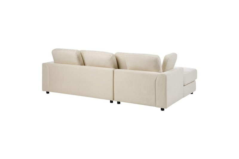 Hörnsoffa Beliani Kohlo Högervänd Beige - Møbler - Sofaer - Sofagrupper