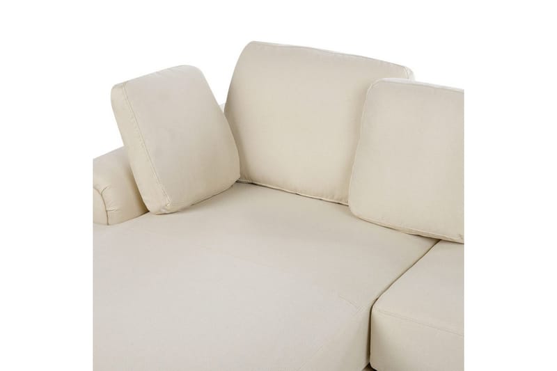 Hörnsoffa Beliani Kohlo Högervänd NO_BRAND Beige - Møbler - Sofaer - Sofagrupper