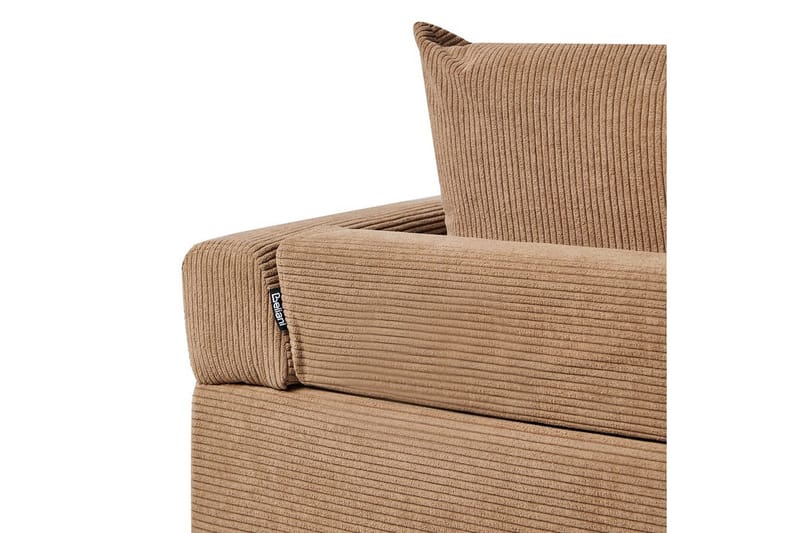 Hörnsoffa Beliani Lunner Beige, svart NO_BRAND Brown||Black - Møbler - Sofaer - Sofagrupper