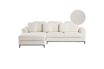 Hörnsoffa Beliani Oslo Högervänd Left-faced - Møbler - Sofaer - Sofa med chaiselong