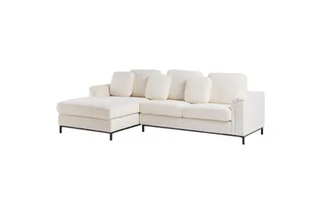 Hörnsoffa Beliani Oslo Högervänd Left-faced - Møbler - Sofaer - Sofa med chaiselong