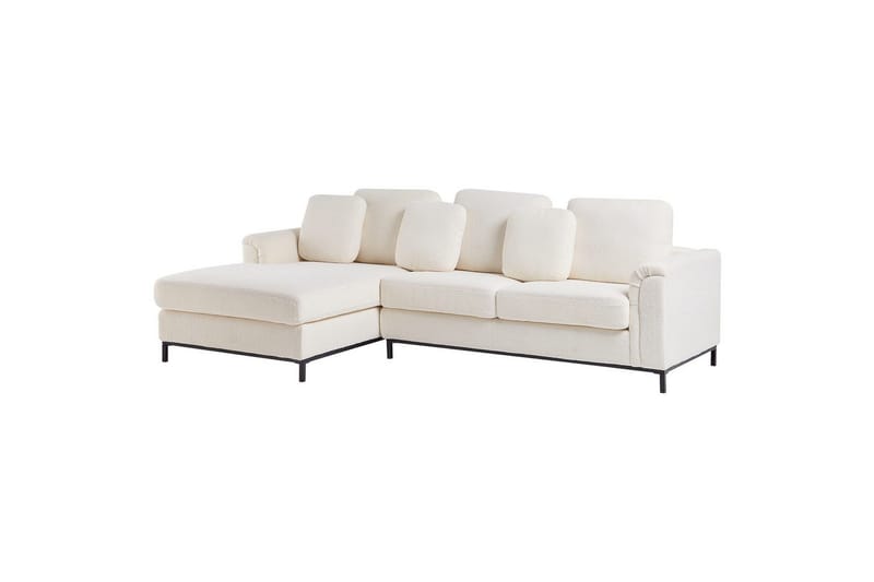 Hörnsoffa Beliani Oslo Högervänd Left-faced - Møbler - Sofaer - Sofa med chaiselong