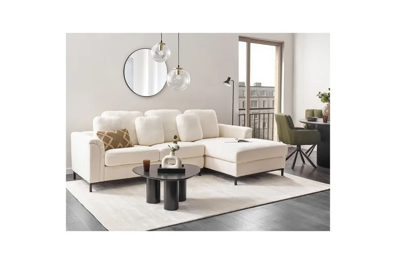 Hörnsoffa Beliani Oslo Högervänd Right-faced - Møbler - Sofaer - Sofa med chaiselong