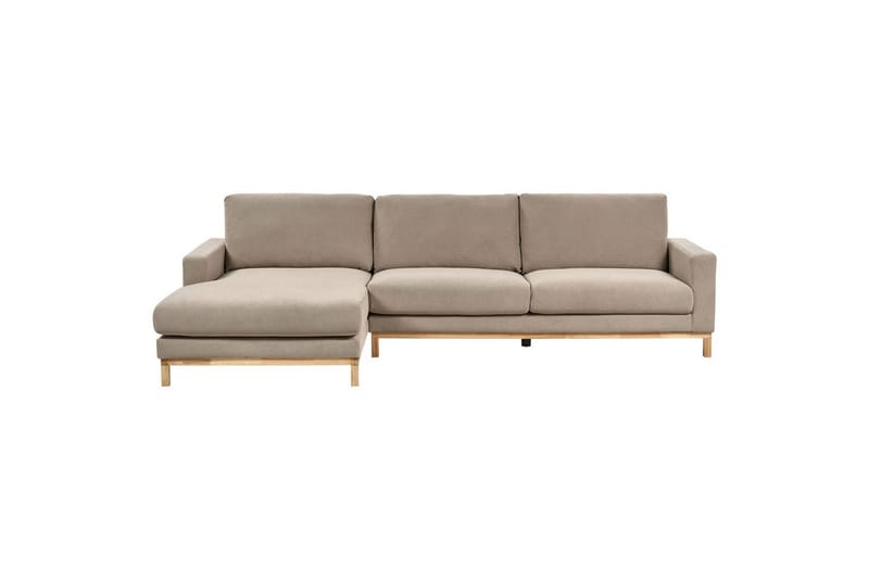 Hörnsoffa Beliani Siggard Beige, ljust trä NO_BRAND Taupe||Light colored wood VALUE_MISSING_2, undefined