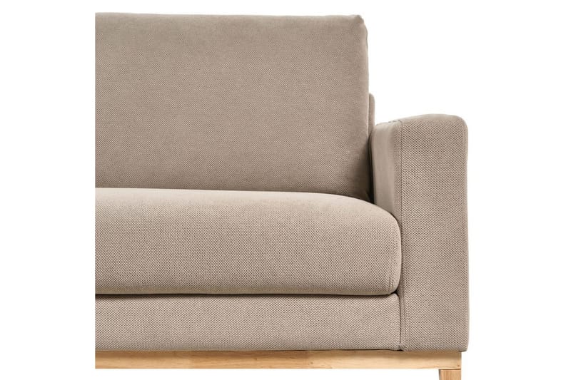 Hörnsoffa Beliani Siggard Beige, ljust trä Taupe||Light colored wood VALUE_MISSING_2 - Møbler - Sofaer - Sofagrupper